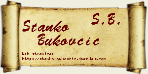 Stanko Bukovčić vizit kartica